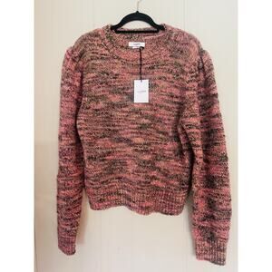 NWT ISABEL MARANT ÉTOILE Pleany Chunky Puff-Sleeve Alpaca Wool Blend Sweater XL